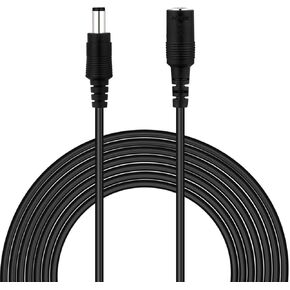 DC Power Extension Cable 5.5mm x 2.1mm Male Female Cord 18AWG 12V 24V 10A Heavy Duty (1.5 feet / 50cm)