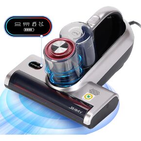 Jimmy Bed Vacuum Cleaner, Anti-allergen Mattress Vacuum Cleaner with UV-C Light & High Heating Tech, 14Kpa Suction 480W Powerful Handheld Vacuums for Dust & Pet Hair(JV35, Corded)