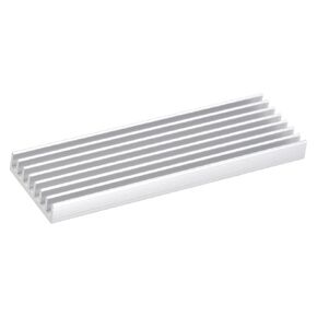 MECCANIXITY 1 Pack M.2 2280 Nvme SSD Heatsink Cooler with Thermal Pad Alloy Aluminum Heat Sink Cooling Sink for PC Laptop, 70x22x6mm, White