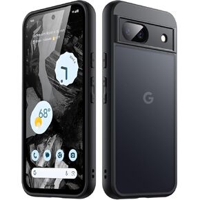 JETech Matte Case for Google Pixel 8a 6.1-Inch 2024, Frosted Translucent Back Protective Slim Phone Cover, Anti-Fingerprints (Black)