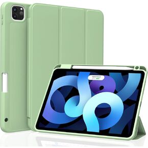 Case for iPad Pro 11 inch 4th/3rd/2nd Generation, Lightweight Slim Auto Sleep/Wake Smart Cover Soft TPU Back Case with Pencil Holder for iPad Pro 11" 2022/2021/2020, Matcha Green