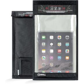 Mission Darkness Window Faraday Bag for Tablets // Device Shielding for Law Enforcement, Military, Executive Privacy, EMP Protection, Travel & Data Security, Anti-Hacking & Anti-Tracking Assurance