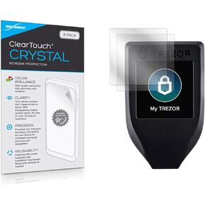 BoxWave Screen Protector Compatible with Trezor Model T - ClearTouch Crystal (2-Pack), HD Film Skin - Shields from Scratches for Trezor Model T