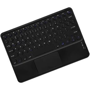 Wireless Keyboard with Touchpad,Ultra-Slim Portable Rechargeable Bluetooth Keyboard,Ipad Keyboard with Trackpad for OS Android Windows Devices(Black)