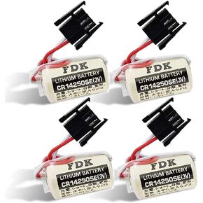 〖4 Pack〗3V 1000mAh CR14250SE Lithium Battery for Sanyo CR14250SE Battery for FDK Lithium Battery CR14250SE, 1747-ba Battery, Green