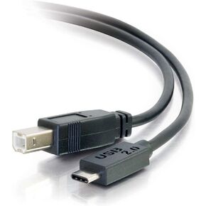 C2G USB Cable, USB 2.0 Cable, USB C to Mini USB B Cable, Black, 12 Feet (3.65 Meters), Cables to Go 28857