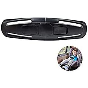 2 Pieces LiXiongBao Seat Chest Harness Clip Seat Safety Belt Clip Buckle Lock Stroller Chest Clip Universal Replacement for Baby and Kids Trend, Adjustable Guard (Black)