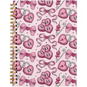 Monkey Funny Pink Notebook Journals,Cute Notebook for Teen Girls Women Monkey Lovers,Hardcover Spiral Notebook 5.5x8.3