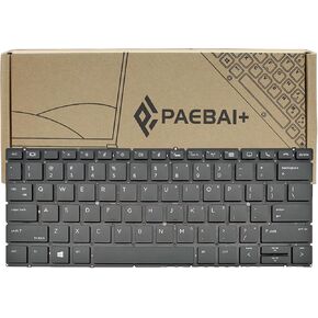 Replacement Laptop Keyboard Backlight for HP EliteBook X360 830 G5 830 G6 US Layout Black