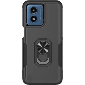 SaharaCase ArmorPro Kickstand Case for Motorola Moto G Play (2024) - Heavy-Duty Design, Built-in Kickstand, Ergonomic Closed-Button Design and Triple-Hardened TPU (Navy Blue)