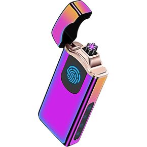Triple Arc Plasma Lighter 500 mAh Battery USB Rechargeable Windproof Cool Lighter (Black)