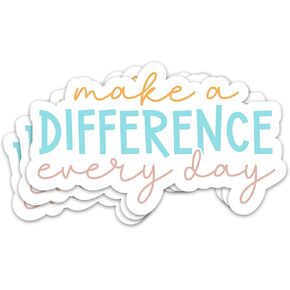 3PCs Teacher 3" Stickers, Vinyl Waterproof Decals for Laptop Water Bottle Flask Notebook, Love Teach Inspire Stickers for Teachers Day Appreciation Gifts from Teens Adults Girls Kids