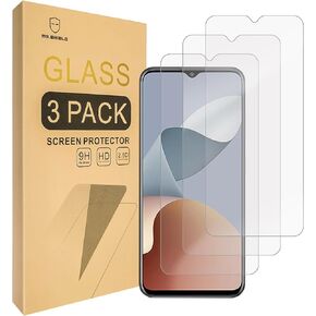 واقي شاشة Mr.Shield [3-Pack] لهاتف ZTE Blade V50 SMART/Blade a73 4g / ZTE AXON 50 LITE [زجاج مقسى] [زجاج ياباني بصلابة 9H] واقي شاشة