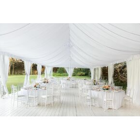 Wedding Arch Ceiling Draping White Fabric 5x30ft Panels. Curtain Drapes Sheer Chiffon Backdrop Curtains/Decor. Drapery Decorations for Party Events Arbor. Cortinas para Fiestas decoración de techo.