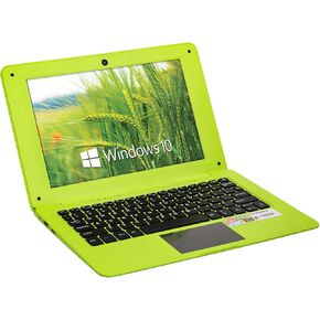 كمبيوتر محمول صغير يعمل بنظام Windows 10 مقاس 10 بوصة وسعة 32 جيجابايت رفيع للغاية وخفيف الوزن ووحدة معالجة مركزية رباعية النواة وكمبيوتر HDMI وواي فاي USB وNetflix YouTube (وردي)