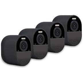 4Pack Silicone Case for Arlo Ultra/Ultra 2 & Arlo Pro 3/Pro 4 Cameras, Protective Cover for Your Security Cameras Black, Weatherproof Silicone Skins