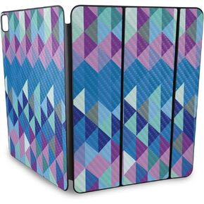 Carbon Fiber Skin Compatible with Apple Smart Folio for iPad Pro 13-inch (M4) 2024 - Purple Kaleidoscope - 3M Vinyl Protective Decal Cover - Easy to Apply | Crafted in The USA by MightySkins