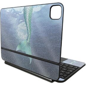 Glossy Glitter Skin Compatible with Apple Magic Keyboard for iPad Pro 11‑inch (M4) 2024 - Im Really a Mermaid - 3M Vinyl Protective Decal Cover - Easy to Apply | Crafted in The USA by MightySkins