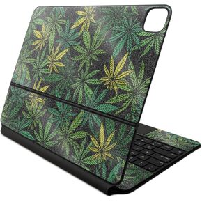 Glossy Glitter Skin Compatible With Apple Magic Keyboard for iPad Air 13-inch (M2) 2024 - Cannabis Culture - Premium 3M Vinyl Protective Decal Cover - Easy To Apply | Crafted in the USA by MightySkins
