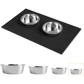Raised Dog Bowl Stand for Medium & Large Dogs, Pet Food and Water Bowl, Tall Dog Food Bowl Stand,Adjustable Wide 7-10.7" Heights 9.8-13.4", Strong Elevated Dog Bowl Holder