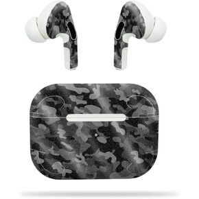 MightySkins Glossy Glitter Skin for Apple AirPods Pro - Black Camo | Protective, Durable High-Gloss Glitter Finish | Easy to Apply, Remove, and Change Styles | Made in The USA (GL-APAIPOPR-Black Camo)