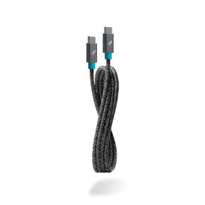 Nimble PowerKnit USB-C to USB-C Fast Charging Cable (2M, Durable Flex Fabric) for MacBook, Laptops, iPad Pro, Android Phones and More, Made from Recycled Plastic and Aluminum