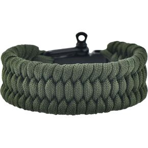 Paracord Survival Bracelet with Bow Shackle for Camping and Emergency