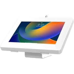 Stand & Wall Mount – CTA Curved Steel Stand & Wall Mount Enclosure for iPad Air 11" M2 2024 - iPad Pro 11" M4 2024 - Galaxy Tab 9.7-10.1" - Lenovo Tab 4 - Galaxy Tab S5E & More - White (PAD-CURVEW)