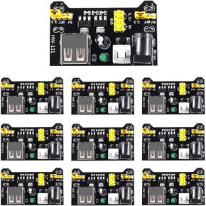 10PCS 3.3V 5V Power Supply Module for MB102 102 Prototype Breadboard DC 6.5-12V or USB Power Supply Module