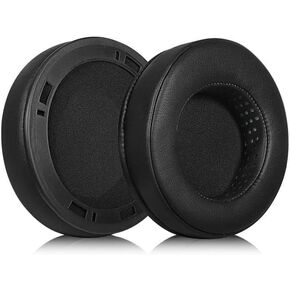 K812 Ear Pad Replacement Soft Protein Leather Memory Foam Pierced Ear Pad Compatible with AKG K812/K812 Pro Headphones (Black)