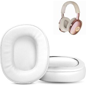 Prime Earpads Replacement+Headband Compatible with House of Marley Positive Vibration XL ANC Wireless Headphones Ear Pads Cushion(Protein Leather/Memory Foam)