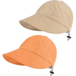 Sun Hats for Women, Summer Beach Sun Hat for Women Wide Brim Visor Fedora Cap UPF50+