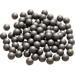 100 Rounds Solid Aluminum 50 Cal. Paintballs for Self Defense, 2.8 Gram Reusable .50 Caliber Powerful Aluminum Balls Fit for t4e TR50/HDR 50 (Aluminum, Metallic Grey)