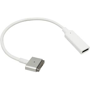 USB C Female to Magnetic 2 T Tip Charging Cable Converter for Magnetic 2 T Tip for Pro 13/15 inch for air 11/13 inch(After Late 2012 Models)