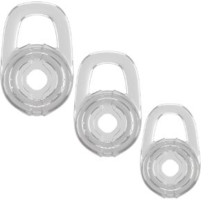 Small Ear Gels for Bluetooth Office Headset [3 Pack] Silicone Ear Gels Spare Tips Earbuds Replacement Compatible for M155 M165 M1100 M100 M180 M55 M28 M25 Marque 2 Wireless, Clear