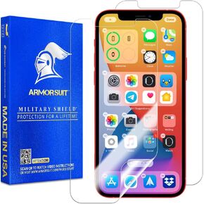 ArmorSuit MilitaryShield Screen Protector Designed Compatible with iPhone 12 (6.1") 5g Case Friendly HD Clear Film
