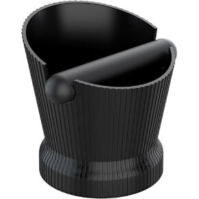 Knock Box for Espresso Grounds, Home and Commercial Use Knockbox with Removable Non-Slip Base & Barista Towel, Espresso Knock Box, Coffee Grind Collection Dump Bin, Extra Large
