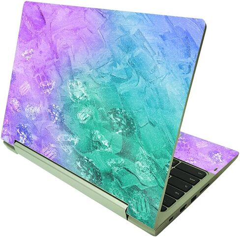 غلاف لامع لامع من MightySkins متوافق مع Lenovo IdeaPad Flex 3 Chromebook 2 في 1 11.6 بوصة (2021) - رخام المحيط | لمسة نهائية لامعة واقية ومتينة | سهل التطبيق | صنع في الولايات المتحدة الأمريكية in Saudi Arabia