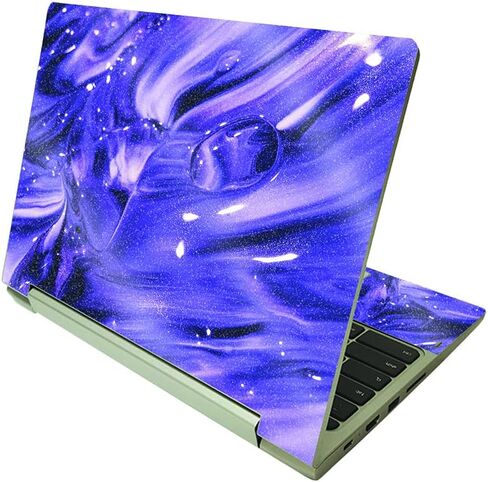 غلاف لامع لامع من MightySkins متوافق مع Lenovo IdeaPad Flex 3 Chromebook 2 في 1 11.6 بوصة (2021) - رخام المحيط | لمسة نهائية لامعة واقية ومتينة | سهل التطبيق | صنع في الولايات المتحدة الأمريكية in Saudi Arabia