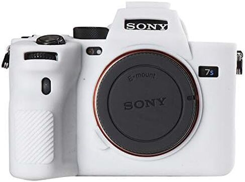 Camera Case for Sony A7SIII A7siii A7S3- Protective Silicone DSLR Skin Cover, Detachable Cage, Shockproof, Dustproof (White) in Saudi Arabia