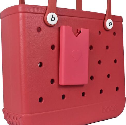Phone Holder Charm Accessory Compatible with Beach Bags, Phone Case Wallet Holder Insert Accessory for Tote Bags, Keep Your Phone Within Easy Reach (Black, 2 Pieces) in Saudi Arabia