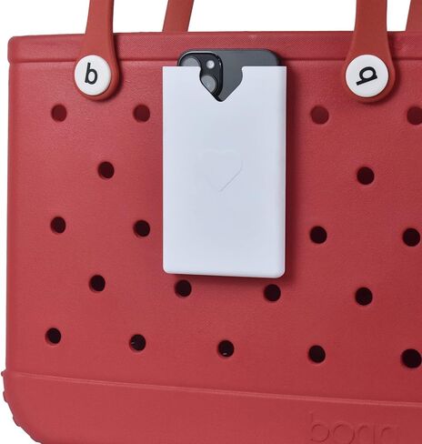 Phone Holder Charm Accessory Compatible with Beach Bags, Phone Case Wallet Holder Insert Accessory for Tote Bags, Keep Your Phone Within Easy Reach (Black, 2 Pieces) in Saudi Arabia