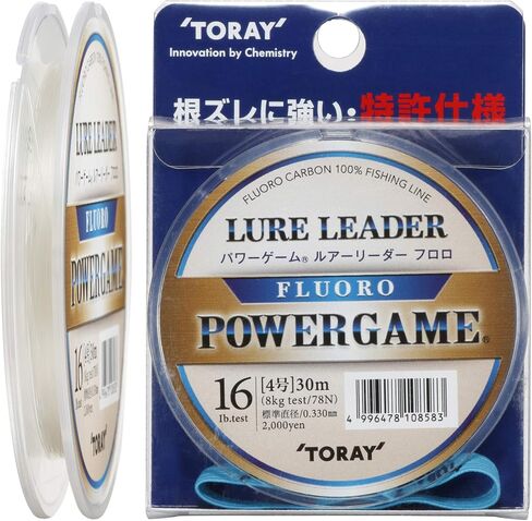 Toray Power Game Fluoro Lure Leader, 98.4 ft (30 m), Natural in Kuwait