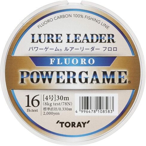 Toray Power Game Fluoro Lure Leader, 98.4 ft (30 m), Natural in Kuwait