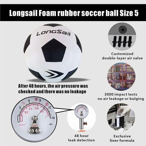 Foam Waterproof Soccer Ball USA Size 3,4,5 Kids Youth Adult Seamless High Durability Leisure Sports Beginners Club Competition Training in Saudi Arabia