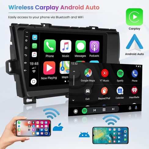 2 + 64G لـ 2010-2015 Toyota Prius Android Car Stereo 9 بوصة تعمل باللمس راديو السيارة اللاسلكي Carplay Android Auto دعم GPS Navigation WiFi Bluetooth FM EQ كاميرا احتياطية in Saudi Arabia