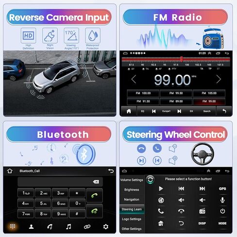 2 + 64G لـ 2010-2015 Toyota Prius Android Car Stereo 9 بوصة تعمل باللمس راديو السيارة اللاسلكي Carplay Android Auto دعم GPS Navigation WiFi Bluetooth FM EQ كاميرا احتياطية in Saudi Arabia