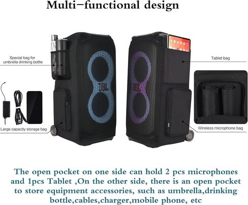 Multifunction Case for JBL PartyBox Stage 320 Speaker,Dust Cover fit PartyBox Stage 320 -Portable Outdoor Travel Charging Work Must (for PartyBox Stage 320) in Saudi Arabia