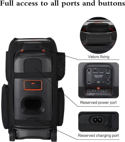 Multifunction Case for JBL PartyBox Stage 320 Speaker,Dust Cover fit PartyBox Stage 320 -Portable Outdoor Travel Charging Work Must (for PartyBox Stage 320) in Saudi Arabia