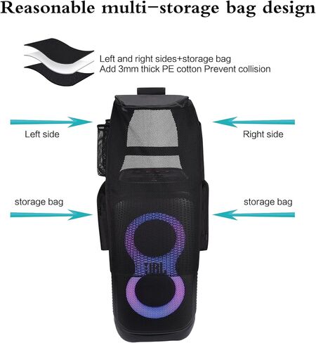 Multifunction Case for JBL PartyBox Stage 320 Speaker,Dust Cover fit PartyBox Stage 320 -Portable Outdoor Travel Charging Work Must (for PartyBox Stage 320) in Saudi Arabia